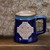 GA-PT1000-BLU Celtic Cross Pottery Beer Mug Shop on ShamrockGift.com