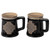 HI-Set-891-BLACK Celtic Cross Pottery Beer Mugs ShamrockGift.com