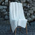 B424 Natural White Cable Knit Irish Throw Blanket ShamrockGift.com