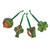 CL-BaubleSet12 Hand Painted Irish Christmas Ornaments ShamrockGift.com