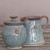 CAP-0045-Irish Pottery Sugar Bowl ShamrockGift.com