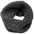 B859 572 Charcoal Grey SuperSoft Merino Aran Cable Snood Scarf Studio ShamrockGift.com