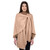 LLS105 906 Brown Lightweight Lambswool Draped Shawl Back ShamrockGift.com