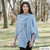 LLS105 909 Light Blue Color Lightweight Lambswool Draped Shawl ShamrockGift.com