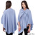 LLS105 909 Light Blue Color Lightweight Lambswool Draped Shawl Studio ShamrockGift.com