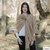 LLS105-907 CamelColor Lightweight Lambswool Draped Shawl ShamrockGift.com