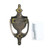 EDK105-AB Brass Irish Claddagh Door Knocker Back ShamrockGift.com