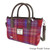 GA-LB1228-COL142-ORANGE PURPLE TARTAN Harris Tweed Tartan Brora Bag ShamrockGift.com