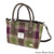 GA-LB1228-COL125-GREEN PLUM CHECK Harris Tweed Tartan Brora Bag ShamrockGift.com