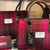 GA-LB1228-COL52 Harris Tweed Deep Pink Tote Bag ShamrockGift.com