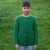 MK101 Kids Irish Knit Cardigan Green Lifestyle Shamrockgift.com