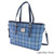 GA-LB1028-COL129-LIGHT BLUE CHECK Ladies Harris Tweed Tartan Plaid Handbag ShamrockGift.com