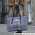 GA-LB1028-COL112-MUTED LILAC LIME GREEN TARTAN Ladies Harris Tweed Tartan Plaid Handbag Lifestyle ShamrockGift.com