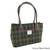 GA-LB1003-COL107-DARK GREEN PLUM CHECK Glen Appin Classic Harris Tweed Handbag ShamrockGift.com