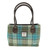 GA-LB1003-COL122-Turquoise Tartan  Glen Appin Classic Harris Tweed Handbag ShamrockGift.com GA-LB1003-COL122-Turquoise Tartan  Glen Appin Classic Harris Tweed Handbag ShamrockGift.com