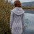 ML162 103 Grey Irish Hooded Fern Women's Cardigan Back Lifestyle ShamrockGift.com