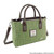 GA-LB1228-COL153-Green Herringbone Harris Tweed Tartan Brora Tote Bag ShamrockGift.com 