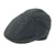 GA-GH0495-MED-CHARC Harris Tweed Irish Traditional Flat Cap Charcoal ShamrockGift.com