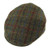 GA-GH0495-XL-GRNCHK Harris Tweed Men's Flat Cap Green Plaid Shamrockgift.com