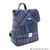 GA-LB1213-COL143-Blue & Purple Stewart Plaid Irish Tweed and Leather Backpack ShamrockGift.com