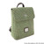 GA-LB1213-COL153-Green Herringbone Plaid Irish Tweed and Leather Backpack ShamrockGift.com