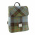 Plaid Irish Tweed and Leather Backpack ShamrockGift.com GA-LB1213-COL15