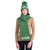 SAOL Women's Aran Shamrock 100% Merino Wool Knit Scarf Green ML251 ShamrockGift.com