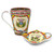 Scottish Thistle Mug and Teabag Holder  CL-TeaSet39  Shamrockgift.com