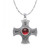 GS-TPGD9606-CH2350-set Cletic Cross of Harmony Garnet Pendant with Genuine Garnet Gemstone ShamrockGift.com