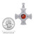 GS-TPGD9606-CH2350-set Cletic Cross of Harmony Garnet Pendant with Genuine Garnet Gemstone ShamrockGift.com