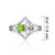 GS-SetRing2 Celtic Knot Peridot Silver Ladies Ring Size Shamrockgift.com