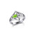 Celtic Knot Peridot Silver Ladies Ring GS-SetRing2  ShamrockGift.com