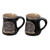 HI-Set-908 BLACK Scotland Thistle Stoneware Cofeee Mugs ShamrockGift.com