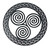 Celtic Triskelion Metal Wall Art EWH121-BM ShamrockGift.com