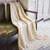 AWT910 Cable Honeycomb Aran Throw ShamrockGift.Com