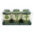 CL-100-11 Set of 3 Irish Tea Cadies Gift ShamrockGift.Com