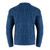FM178-610 Ocean Blue Color Men's Heavyweight Traditional Fisherman Wool Sweater Back Side View ShamrockGift.com