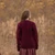 Women's Heavyweight Traditional Aran Wool Sweater Wine ShamrockGift.com