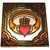 CL-0072-38 Claddagh Ring Stained Glass Magnet ShamrockGift.com