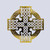 EWH127 Celtic Cross Wall Art  Polished Brass ShamrockGift.com