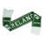 Malham USA Ireland Green Soccer Scarf 4.5FT. Double Layer SCIRR-DARKGR-OS Close Up ShamrockGift.com