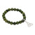 JCW-60811 Connemara Marble Stretch Bracelet with Celtic Charm Trinity ShamrockGift.com