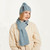 A196201-ONE Misty Blue Aran Loop Scarf ShamrockGift.com A196201-ONE Misty Blue Aran Loop Scarf ShamrockGift.com