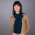 A196303-ONE Atlantic Blue Aran Loop Scarf Lifestyle ShamrockGift.com A196303-ONE Atlantic Blue Aran Loop Scarf Lifestyle ShamrockGift.com