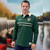 AI-6507GRN Irish Cotton Rugby Shirt ShamrockGift.com