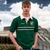 AI-6417EMR Emerald Green Irish Polo Shirt Front ShamrockGift.com