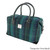 GA-LB1006-COL119-BLUE WITH TURQUOISE OVERCHECK Harris Tweed Overnight Bag ShamrockGift.com