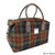 GA-LB1006-COL059-RUST CHECK Harris Tweed Overnight Bag ShamrockGift.com