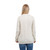 OAC-J025NAT Ladies Cable Knit Lumber Cardigan Rear View ShamrockGift.com