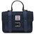 ISL-8311 Harris Tweed Ladies Mini Satchel  navy-ovecheck ShamrockGift.com
